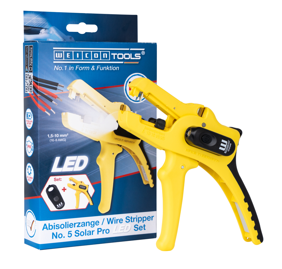 Set Spellafili No. 5 Solar Pro LED | Set da 2 pezzi incl. spellafili e lampada da lavoro a LED