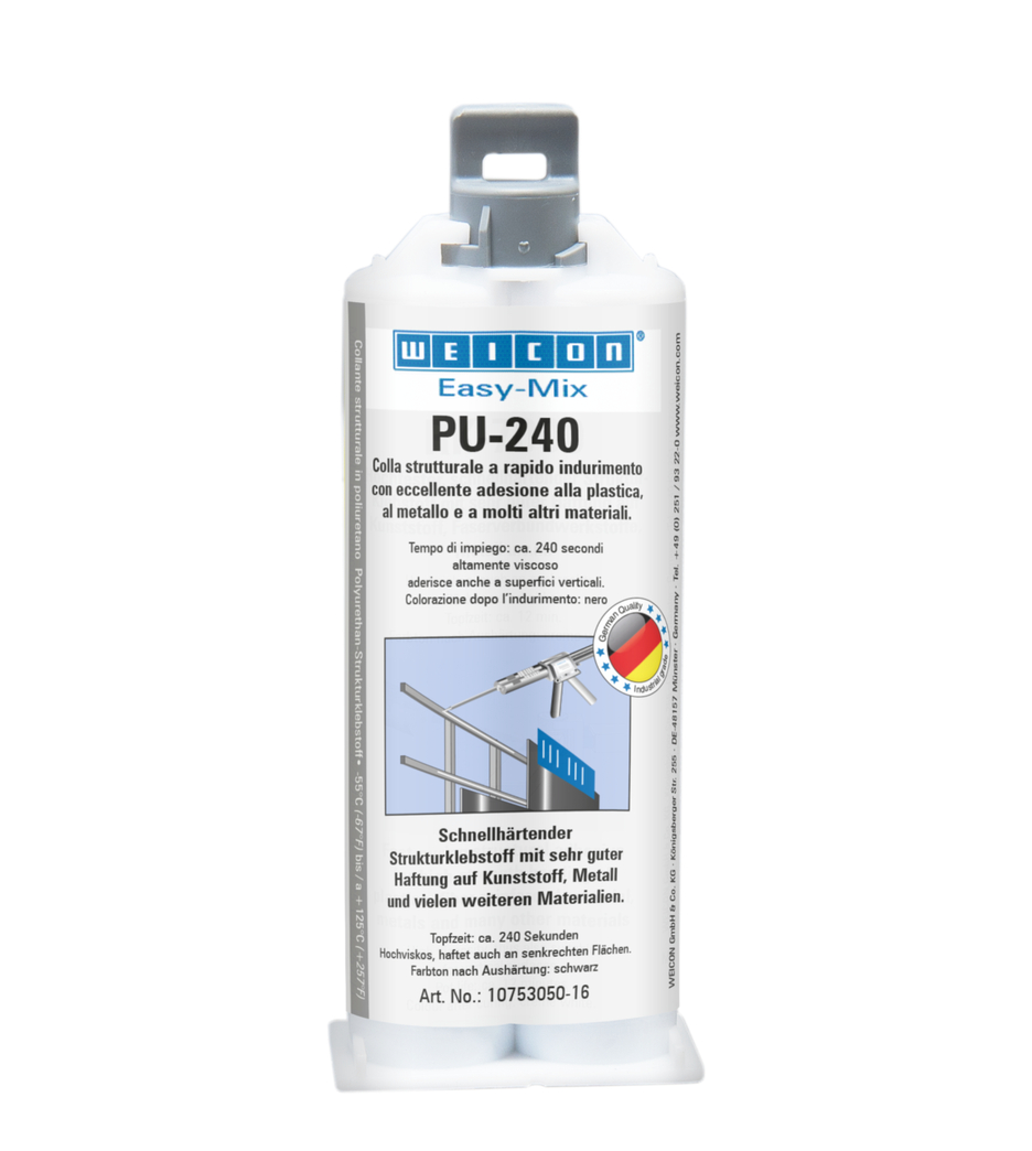Easy-Mix PU-240 colla a base poliuretanica | Adesivo poliuretanico ad alta resistenza, pot life di circa 240 secondi.