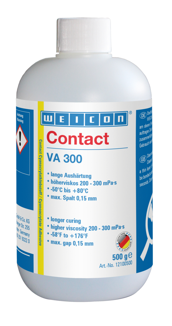 VA 300 Colla cianoacrilica | adesivo a contatto per materiali porosi e assorbenti