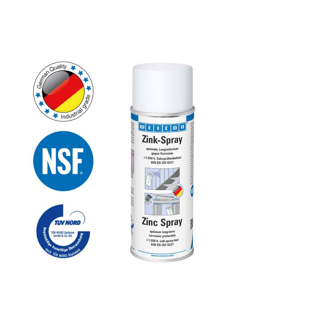 Spray Zinco | protezione dalla corrosione con omologazione per l'uso nel settore alimentare