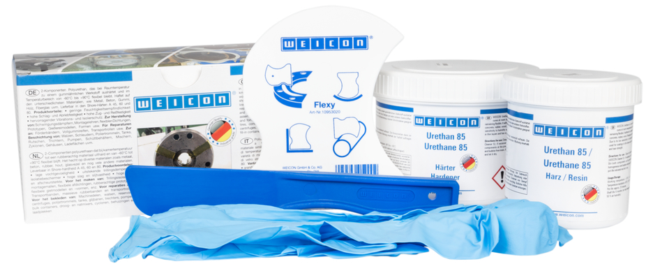 Uretano 85 | Composto poliureico pastoso per riparazioni e rivestimenti, confezione di lavoro Uretano 85 | Composto poliureico pastoso per riparazioni e rivestimenti, confezione di lavoro