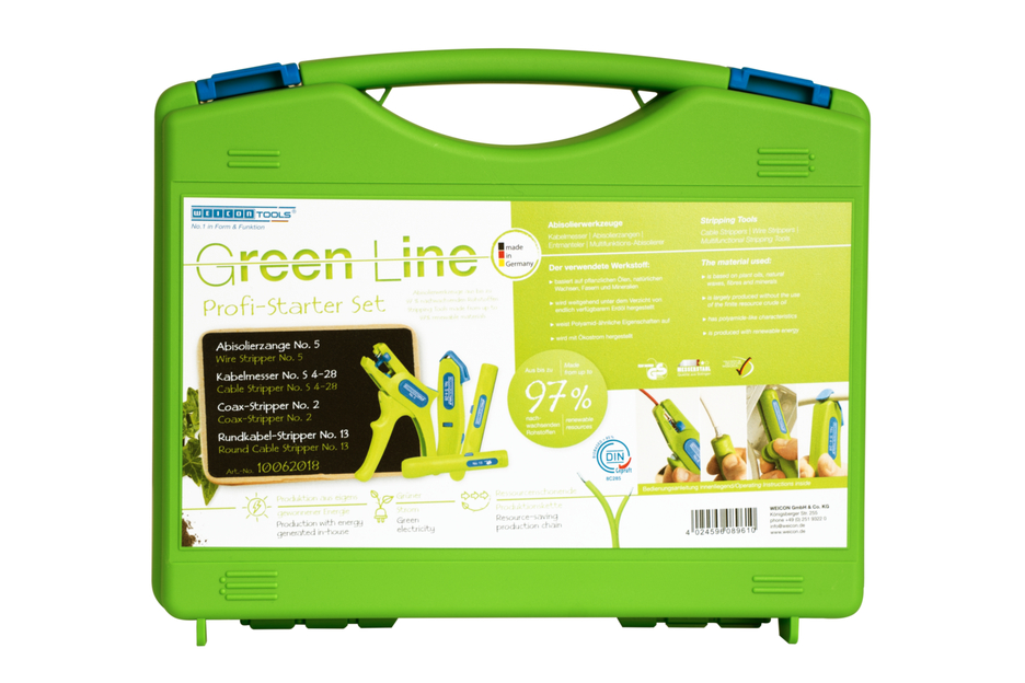 Starter-Set Pro Green Line | Set di spelatura composto da 4 pezzi per installazioni domestiche