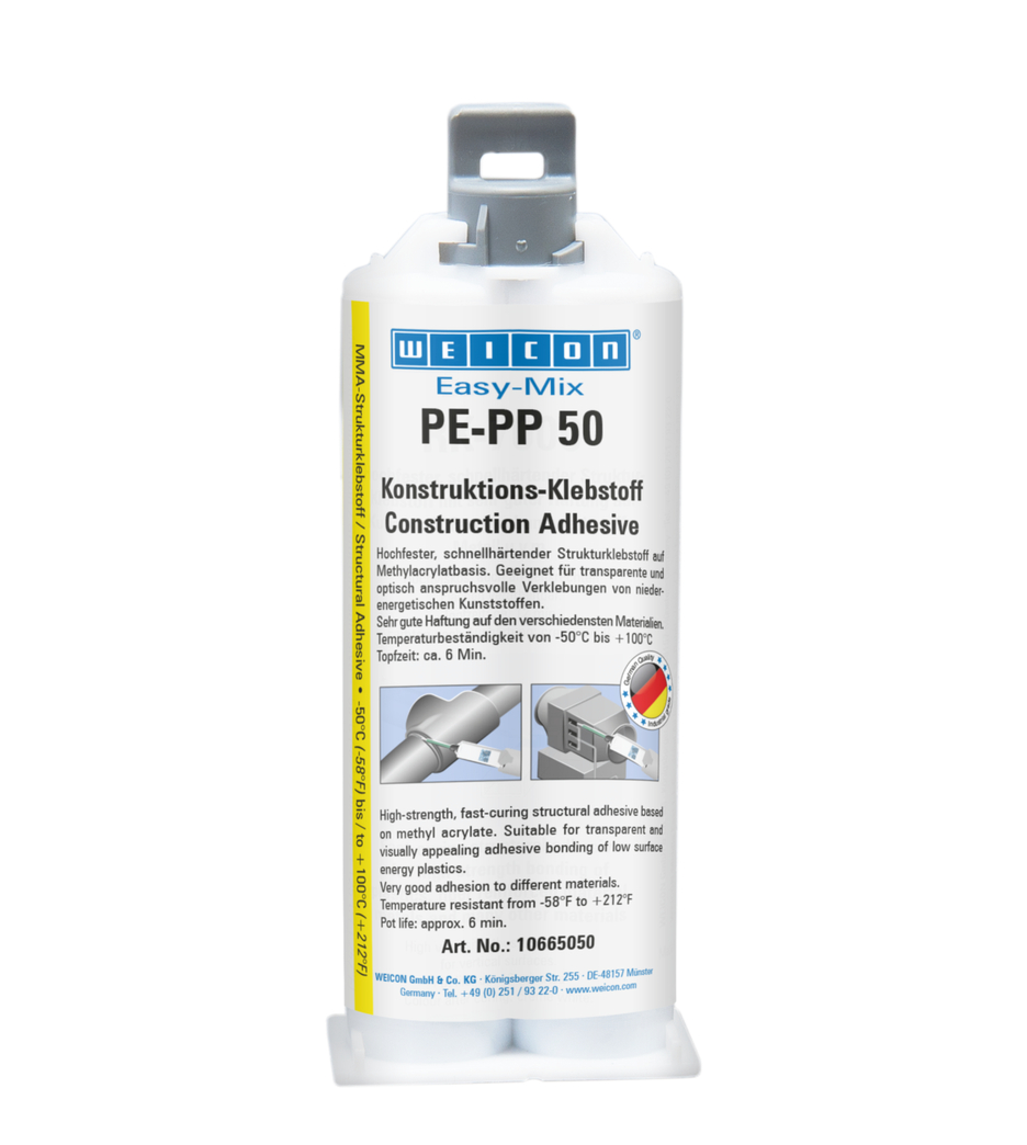 Easy-Mix PE-PP 50 | adesivo strutturale a base di acrilato di metile per plastiche speciali
