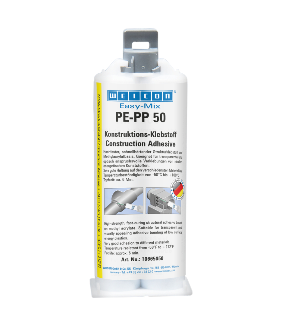 Easy-Mix PE-PP 50 | adesivo strutturale a base di acrilato di metile per plastiche speciali