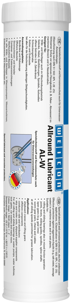 Grasso ad alte prestazioni AL-W | Lubrificante speciale anche sott‘acqua