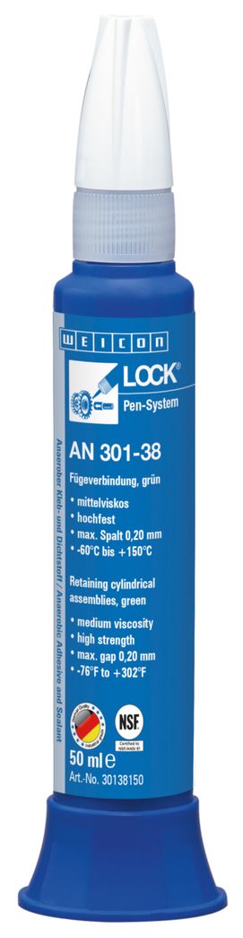 WEICONLOCK® AN 301-38 accoppiamento parti cilindriche | Frenafiletti alta resistenza, media viscosità