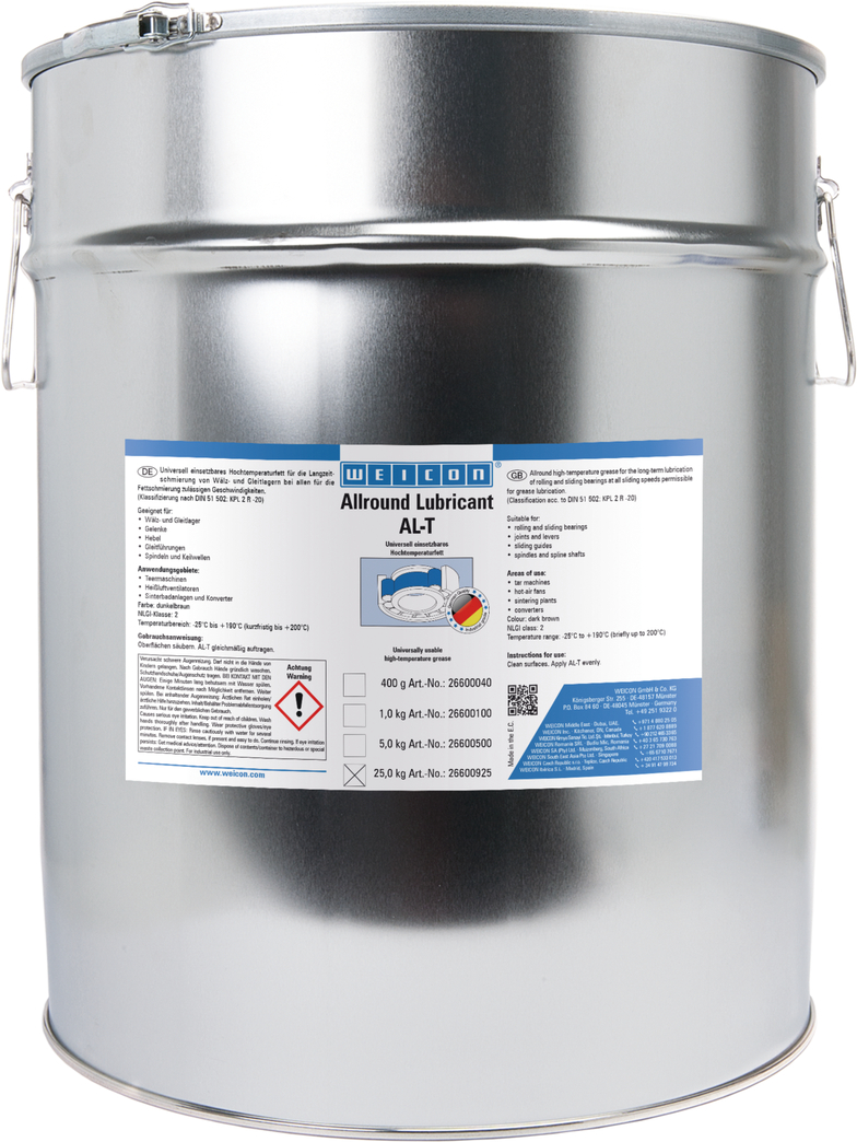 Grasso ad alte prestazioni AL-T | Grasso per alte temperature 190°C