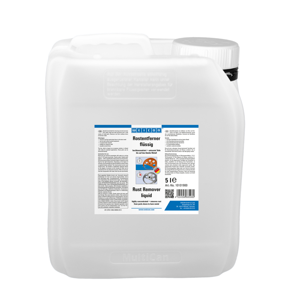 WEICON Antiruggine liquido | Bagno ad immersione altamente concentrato per la rimozione di ruggine e corrosione