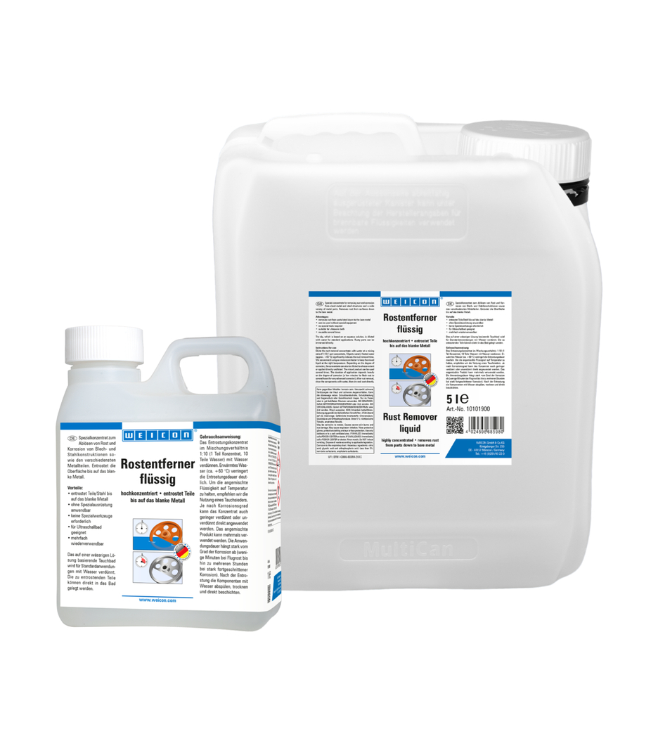 WEICON Antiruggine liquido | Bagno ad immersione altamente concentrato per la rimozione di ruggine e corrosione