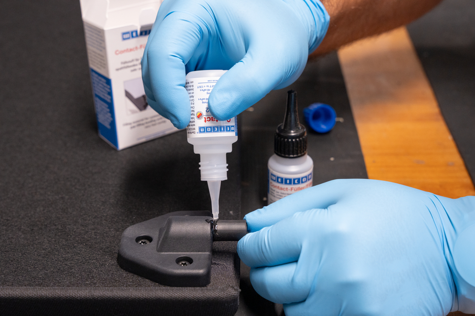CA-Riempitivo Kit | transparent special filler and cyanoacrylate adhesive Contact VA 8312