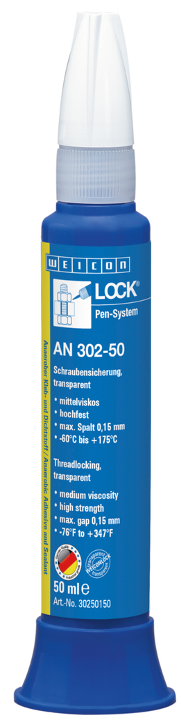 WEICONLOCK® AN 302-50 frenafiletti per viti e prigionieri | adesivo anaerobico ad alta resistenza, media viscosità WEICONLOCK® AN 302-50 frenafiletti per viti e prigionieri | adesivo anaerobico ad alta resistenza, media viscosità