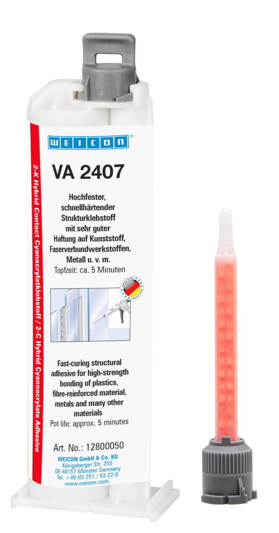 VA 2407 Colla cianoacrilica | two-component cyanoacrylate, high gap bridging