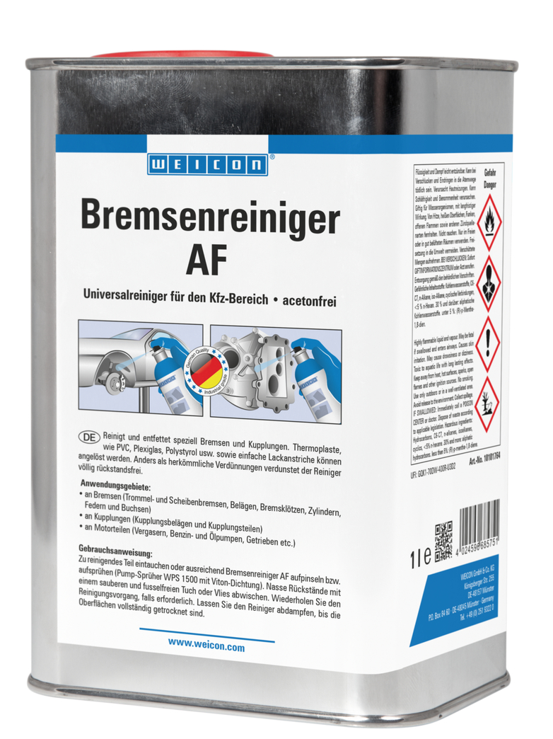 WEICON Detergente per freni AF | Detergente universale senza acetone per il settore automobilistico