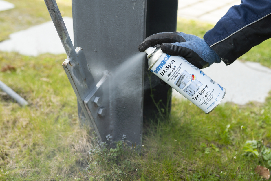 Spray Zinco tipo brillante | protezione dalla corrosione con omologazione per l'uso nel settore alimentare