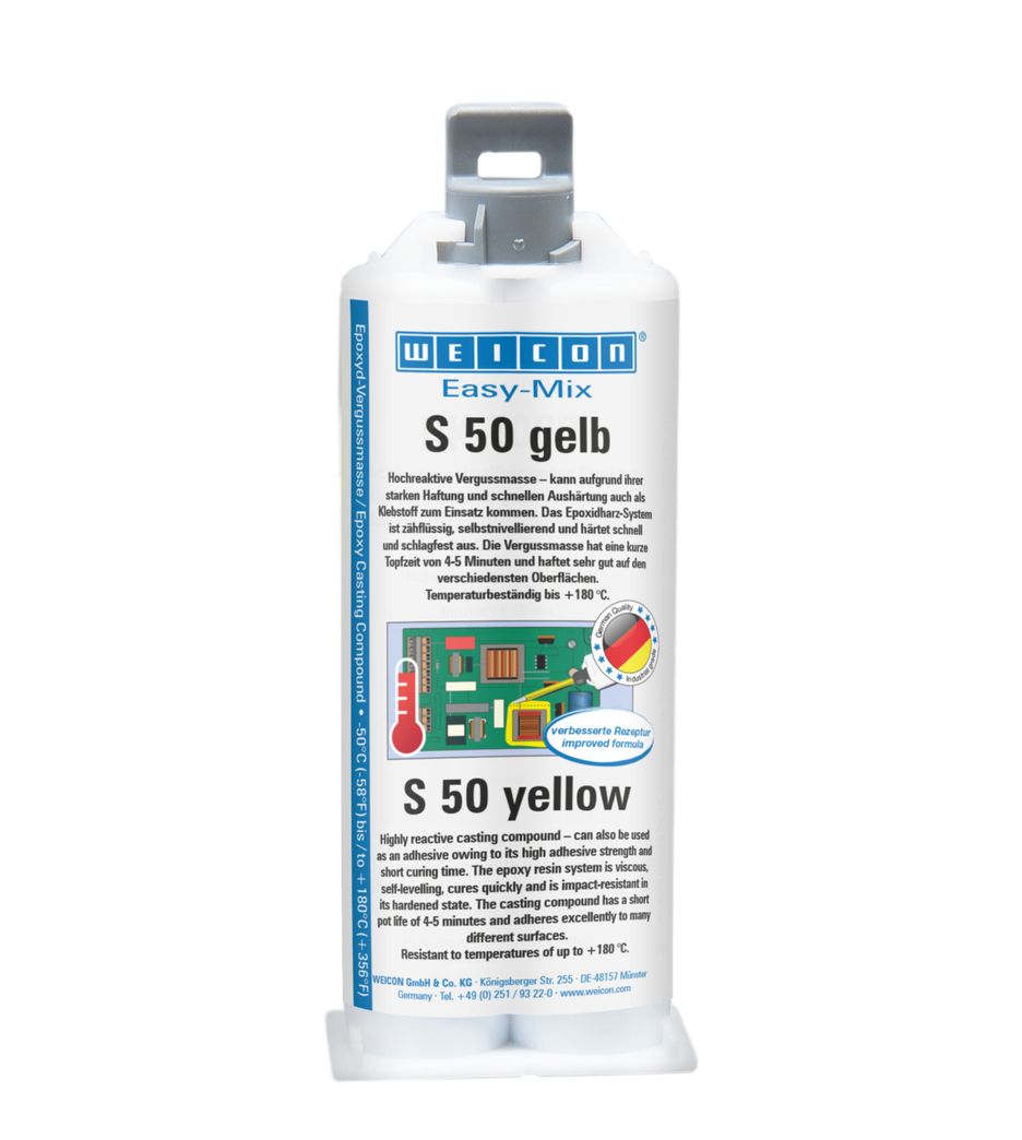 Easy-Mix S 50 giallo | Massa da colata epossidica resistente alle alte temperature