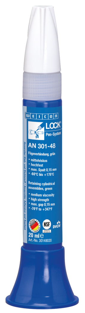 WEICONLOCK® AN 301-48 accoppiamento parti cilindriche | Frenafiletti ad alta resistenza, con omologazione per l'acqua potabile WEICONLOCK® AN 301-48 accoppiamento parti cilindriche | Frenafiletti ad alta resistenza, con omologazione per l'acqua potabile