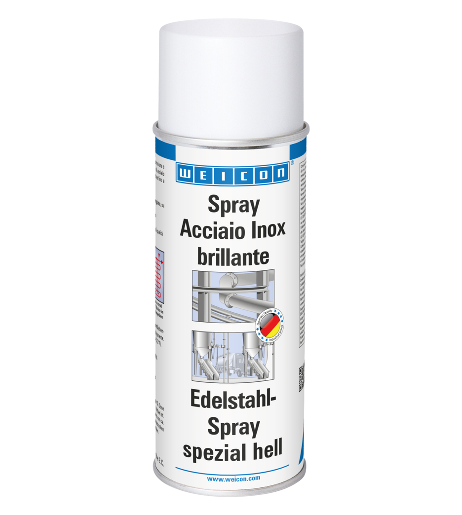 Spray Acciaio Inox tipo brillante | rivestimento superficiale resistente alla corrosione e agli agenti atmosferici