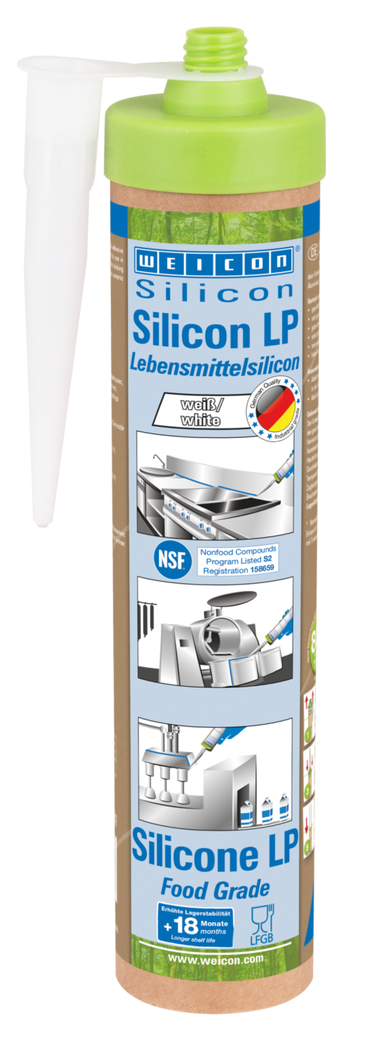 Silicone LP | Sigillante permanentemente elastico per acqua potabile e applicazioni alimentari