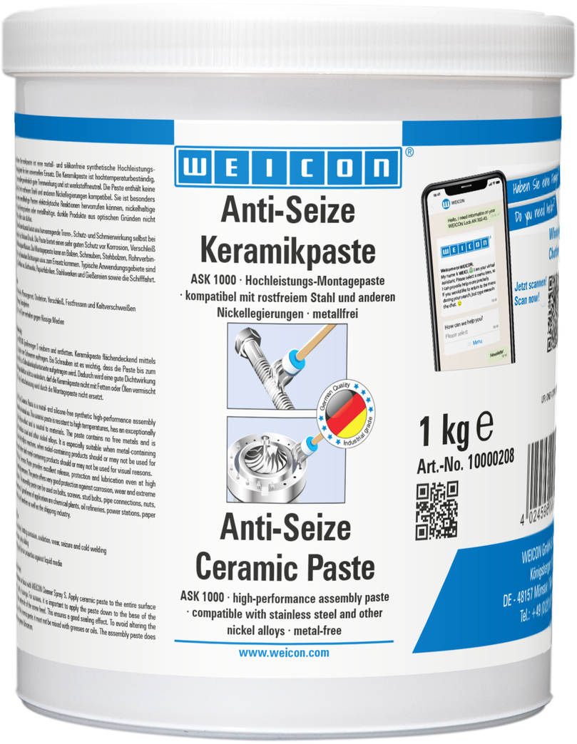Pasta ceramica Antigrippante | Pasta lubrificante e distaccante priva di metalli Pasta ceramica Antigrippante | Pasta lubrificante e distaccante priva di metalli
