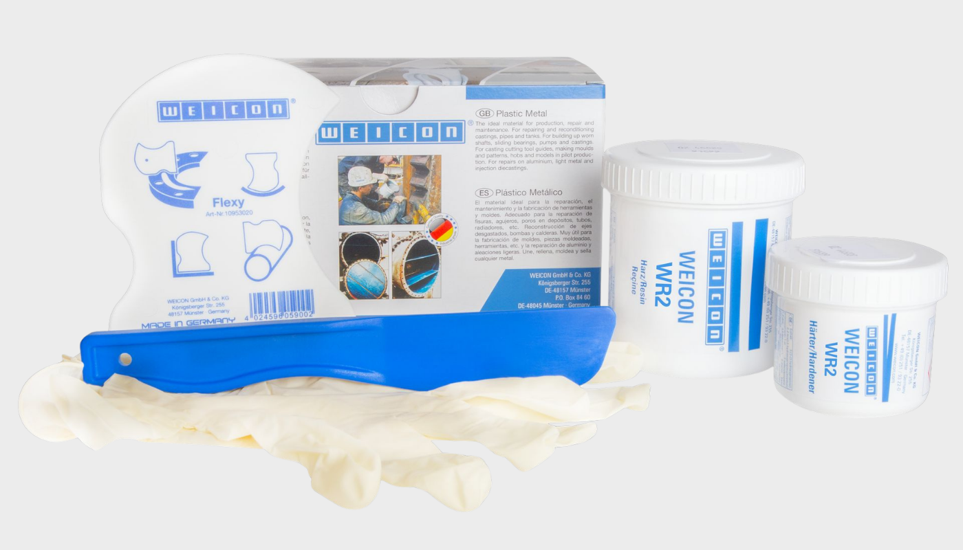 prosthetic kit, catheter, gloves, blue blade, repair kit