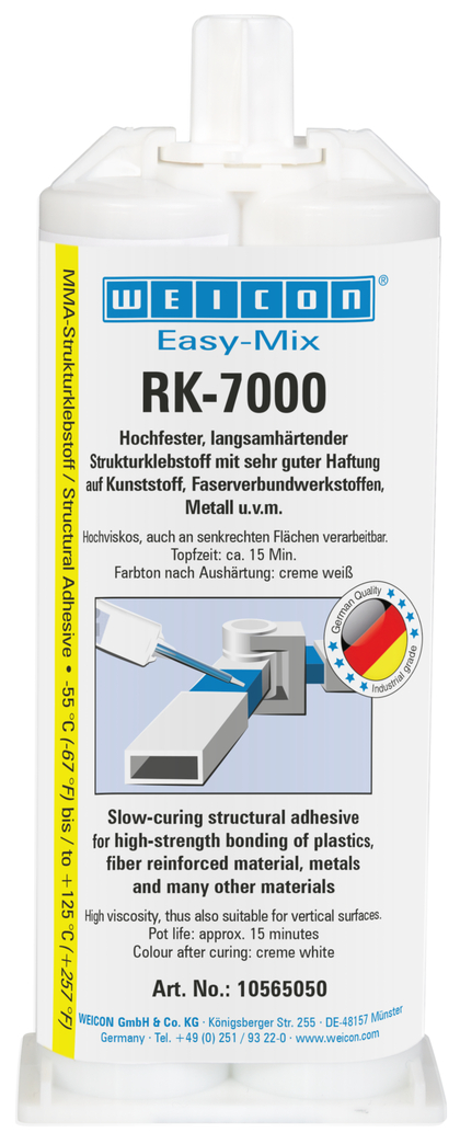 Easy-Mix RK-7000 colla strutturale a base di acrilato | Adesivo acrilico strutturale a lento indurimento Easy-Mix RK-7000 colla strutturale a base di acrilato | Adesivo acrilico strutturale a lento indurimento