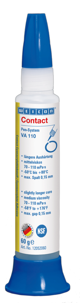VA 110 Colla cianoacrilica | adesivo a contatto per il settore alimentare e dell'acqua potabile